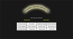 Desktop Screenshot of leszbi.szexvideo.tv