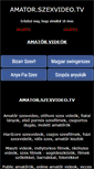 Mobile Screenshot of amator.szexvideo.tv