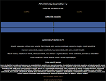 Tablet Screenshot of amator.szexvideo.tv