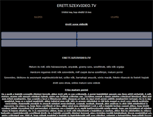 Tablet Screenshot of erett.szexvideo.tv